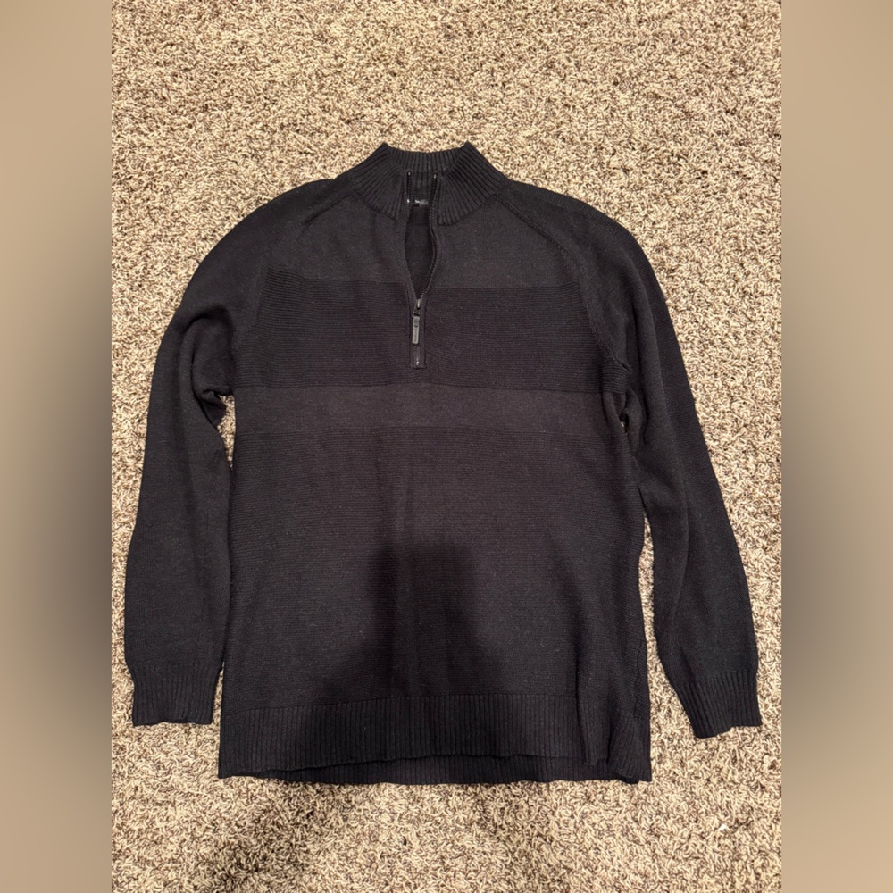 Smartwool Men's Charcoal Gray 1/4 Zip Up Sweater